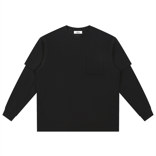 LAYERED LONG SLEEVE OVERSIZED TEE